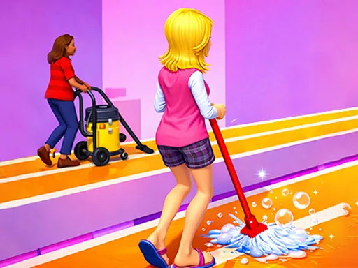 Bridge Cleaner Runner Game