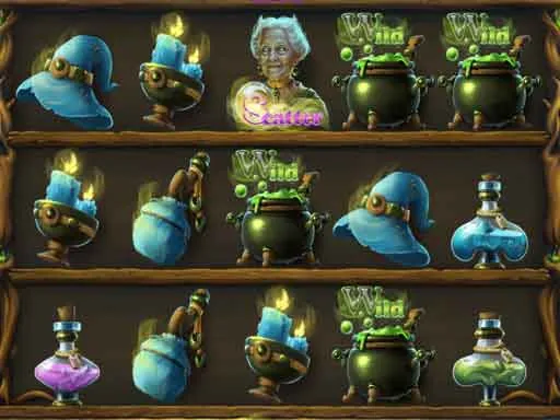 HTML Witch Cauldron Slot Game
