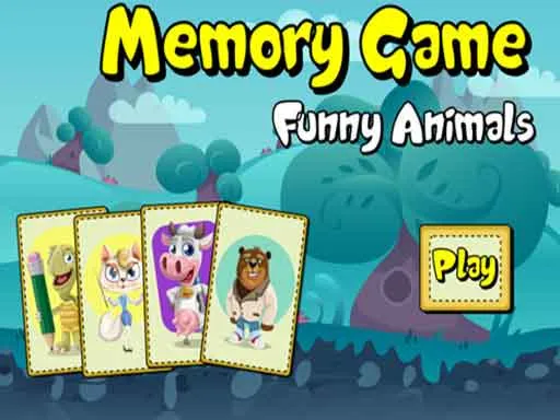 Memory Game Funny Animals