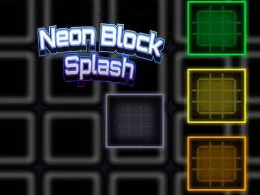 Neon Block Splash Game